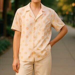 HONOR THE GIFT Short Sleeve Button Down Women's Small